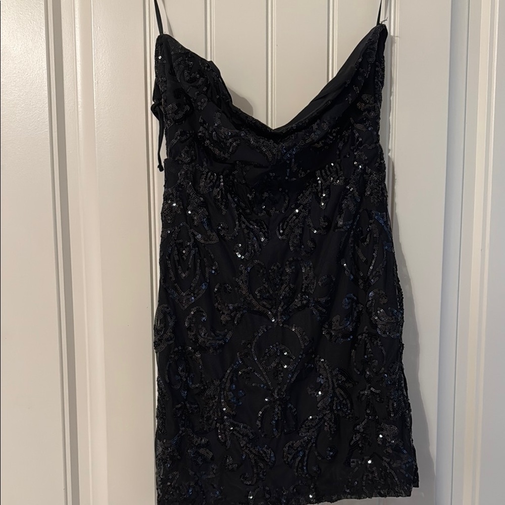 Windsor Black Sequin Mini Dress